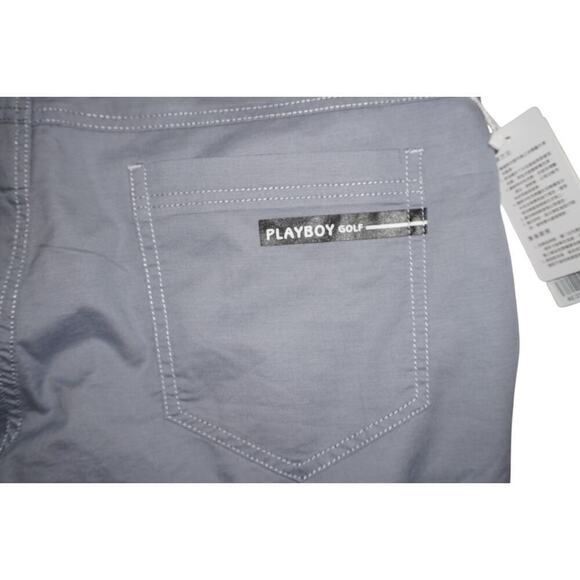 Playboy Golf Men’s Performance Stretch Pants Size 34 Light Gray NWT Logo Chino - Picture 5 of 5